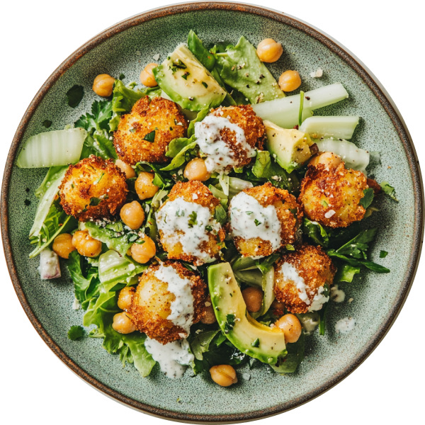 Crispy Crunchy Smashed Potato Salad