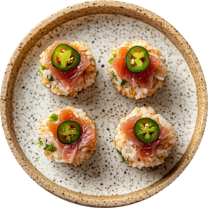 Crispy Tuna Rice Bites