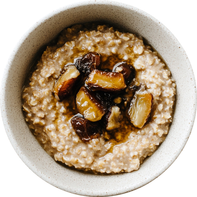 Sticky Maple Date Oats