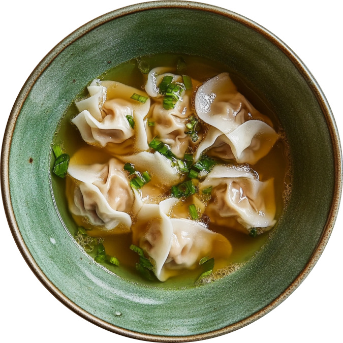 Deconstructed Wonton Soup