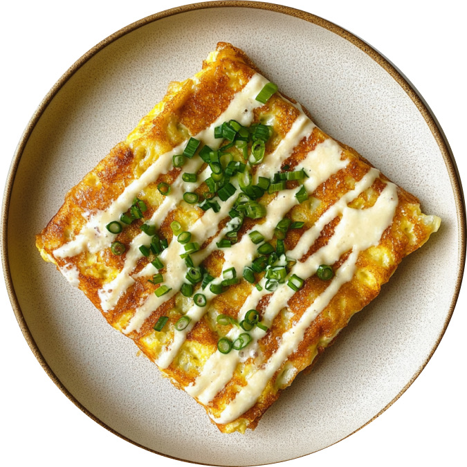 Crispy Rice Omelette