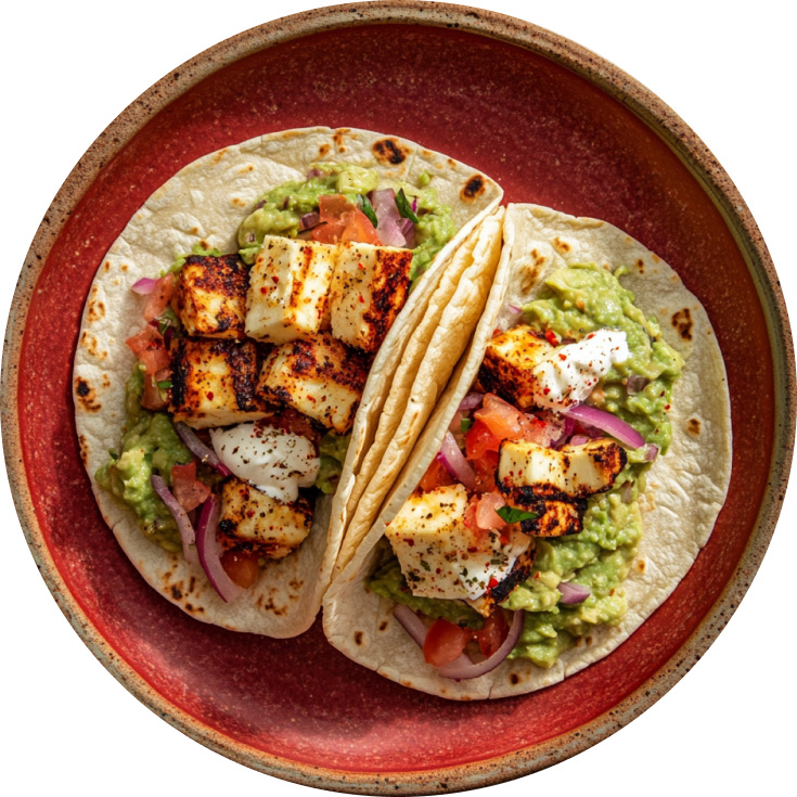 Chipotle Halloumi Tacos