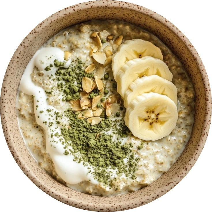 Matcha Banana Overnight Oats