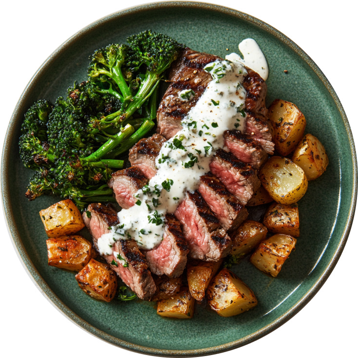 Creamy Cajun Garlic Butter Steak Potatoes