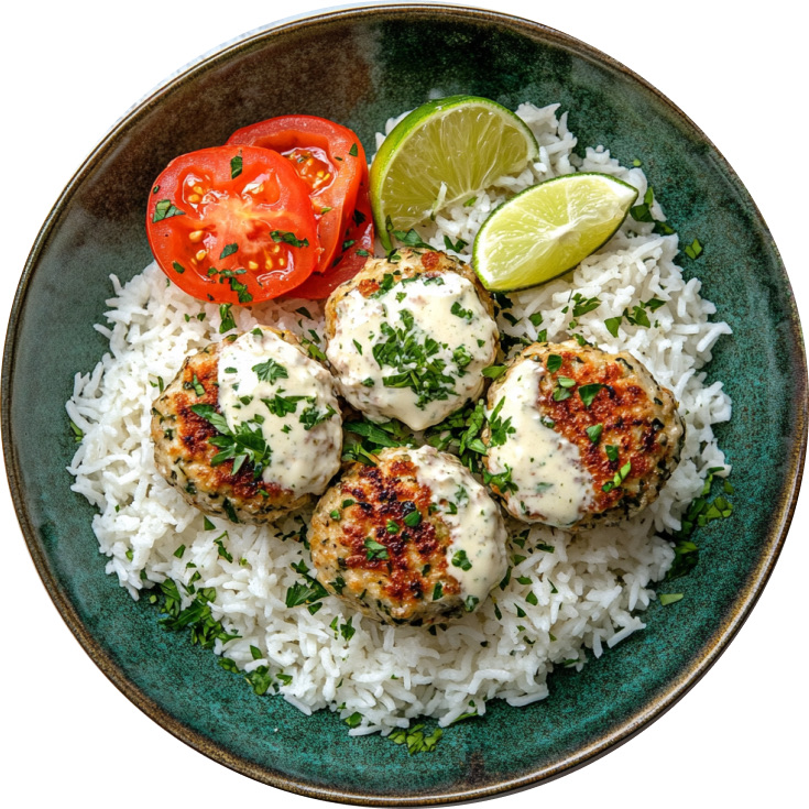 Coconut Lime Chicken Meatballs