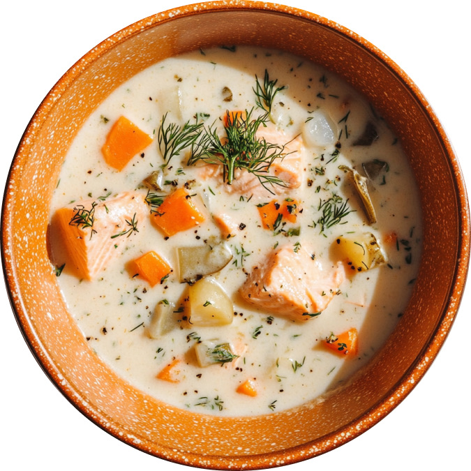 Creamy Salmon Soup