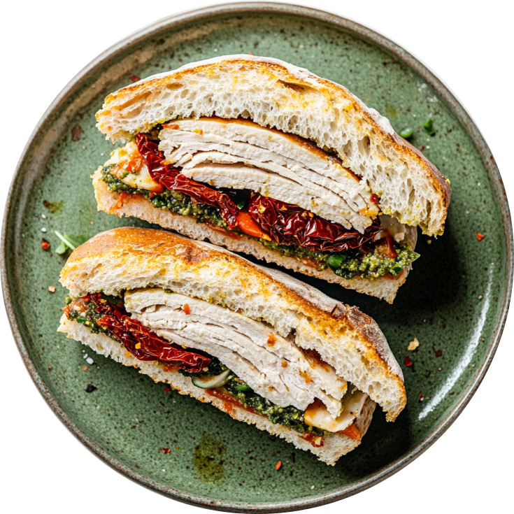 Sun-dried Tomato Pesto Turkey Sandwich