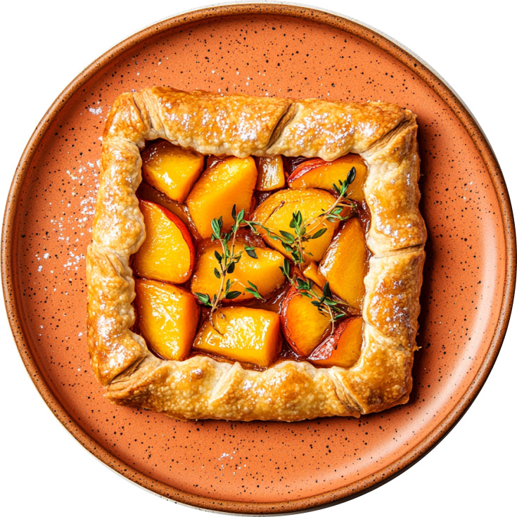 Easy Ginger Peach Galette