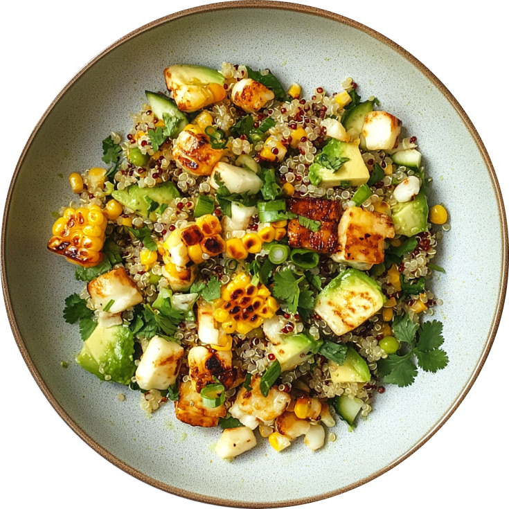 Charred Corn, Avocado and Quinoa Salad