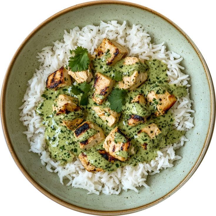 Chicken in Creamy Cilantro Sauce