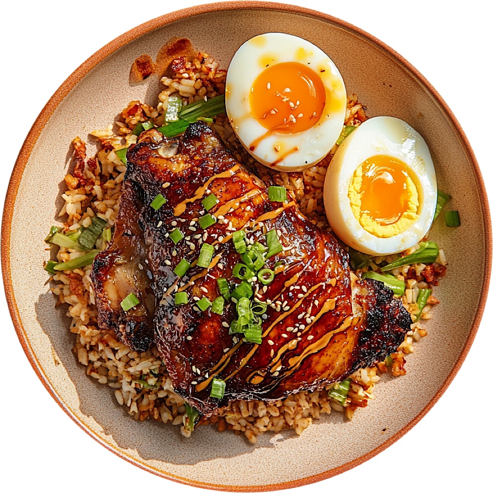 Garlicky Soy Chicken Rice