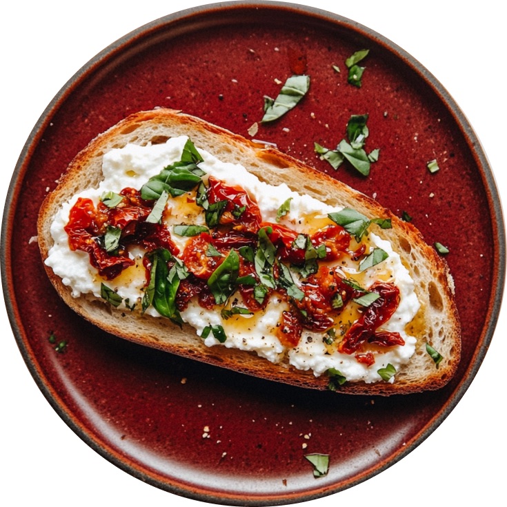 Pizza Cottage Cheese Toast