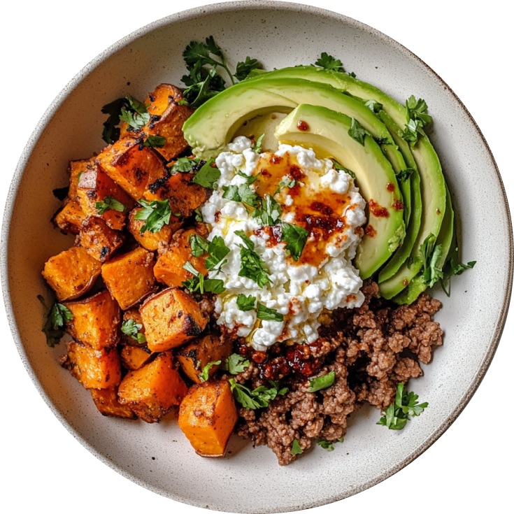 Hot Honey Cottage Cheese Beef Bowl