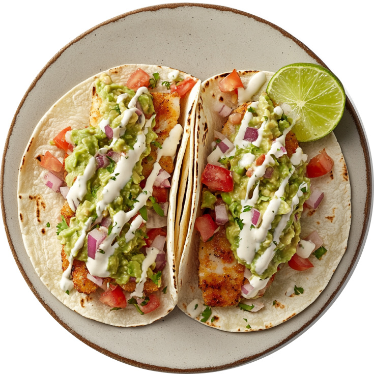 Fish Tacos with Smoked Cod and Fresh Salsa