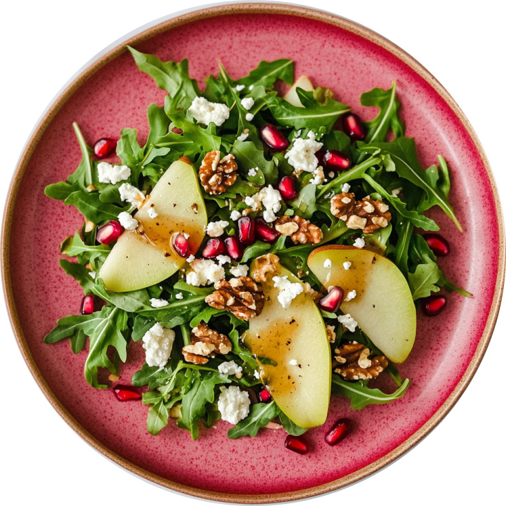 Crisp Pear and Candied Walnut Salad