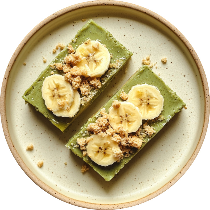 Banana Pudding Fudgy Matcha Brownies