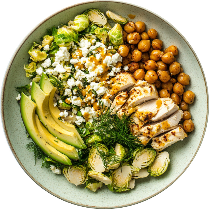 Hot Honey Mustard & Feta Chopped Chicken Salad