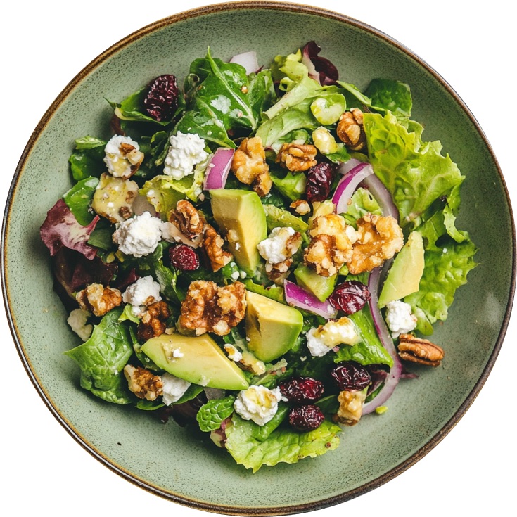 Easter Salad with Fried Goat Cheese Bites