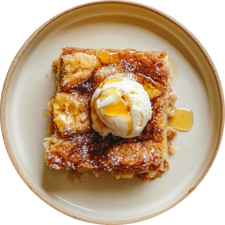 Sticky Banana Bread Pudding Cake