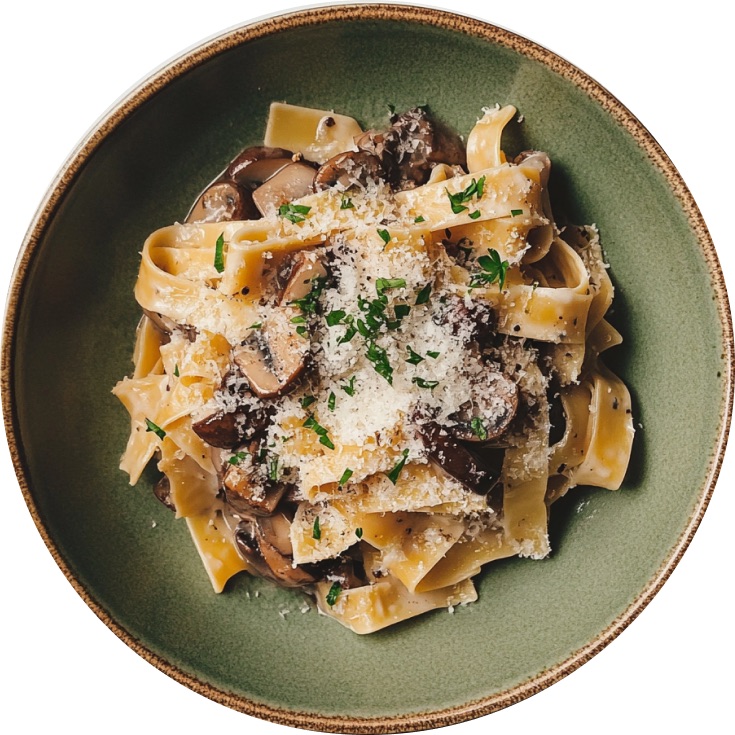Miso, Mushroom & Guanciale Pasta