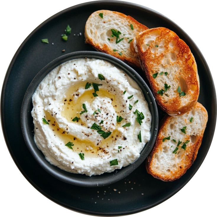 Whipped Ricotta Dip with Hot Honey