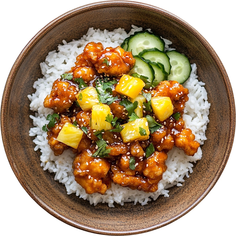 Chili Crunch Honey Chicken Bowls