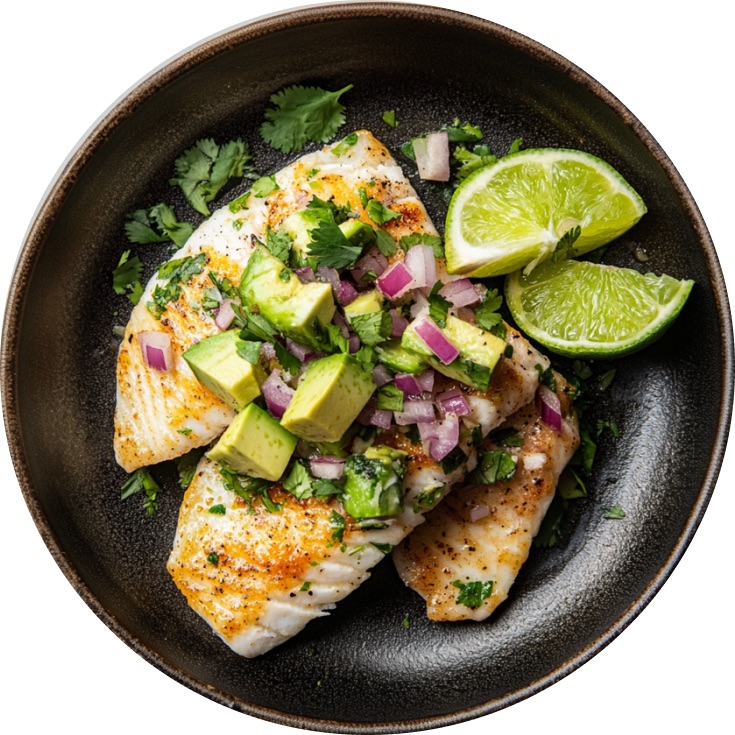 Pan-Fried Tilapia with Avocado Salsa