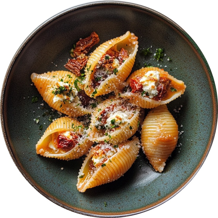 Sun-Dried Tomato and Ricotta Stuffed Shells