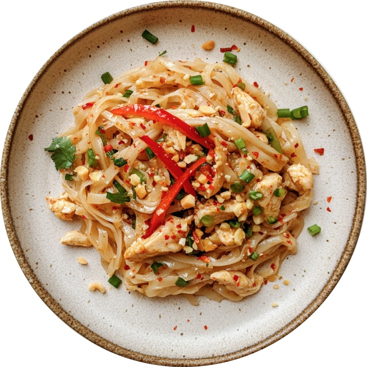 Peanut Chicken Pad Thai