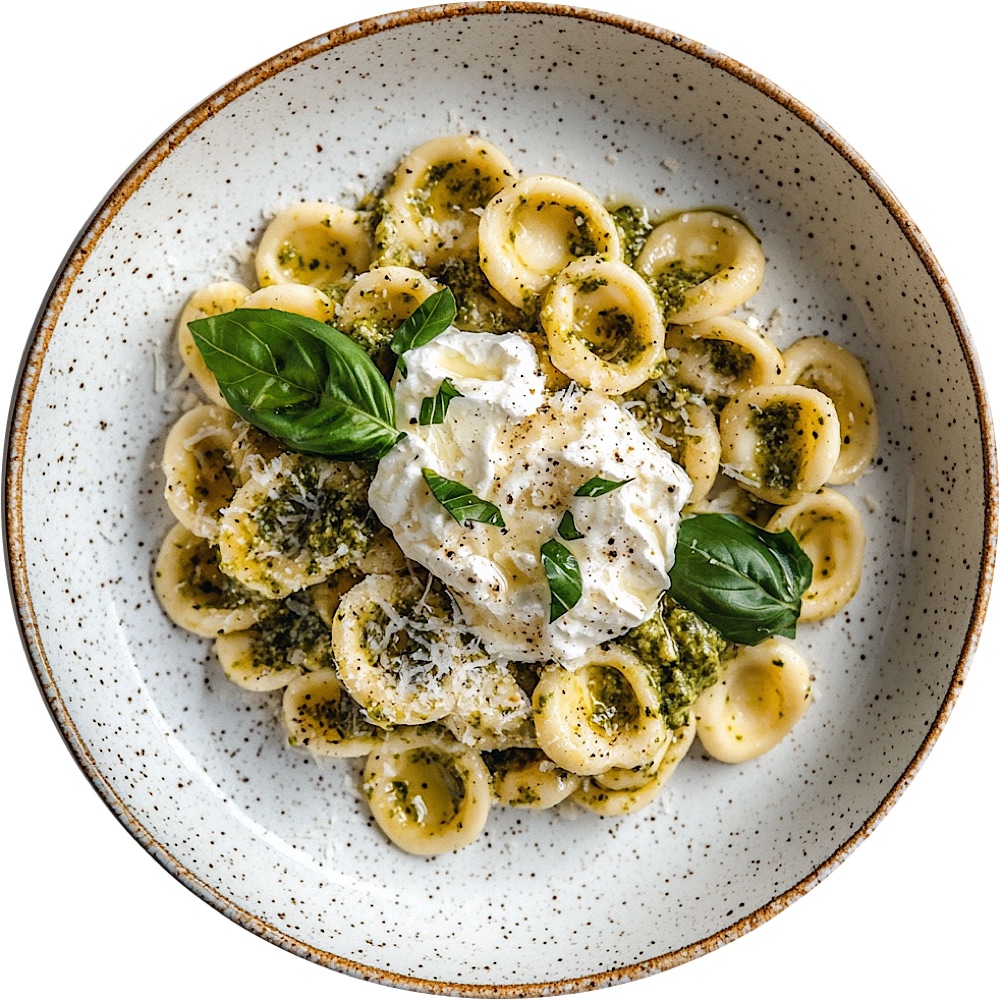 Pesto Alfredo with Burrata