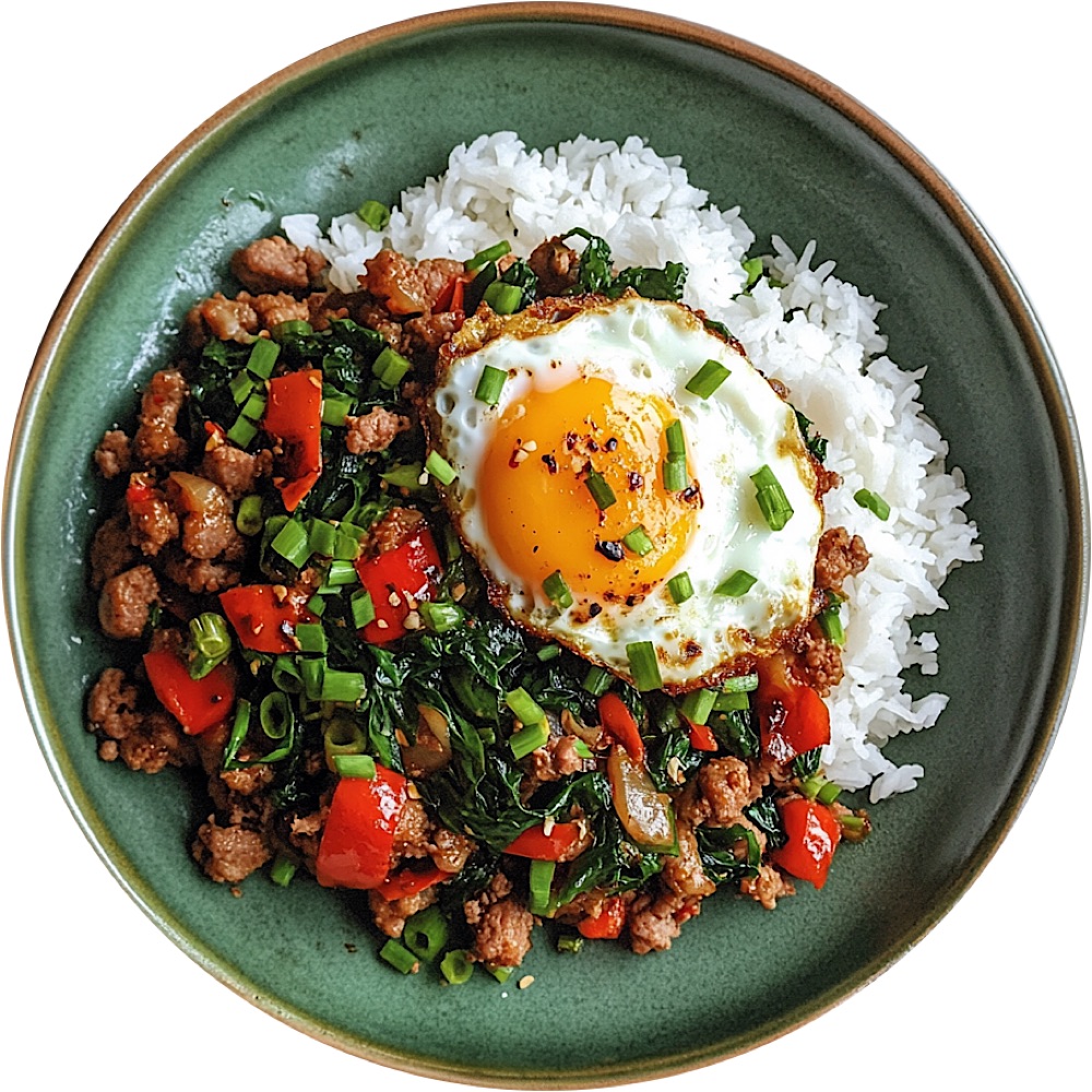 Sichuan Sausage and Thai Basil Stir-Fry