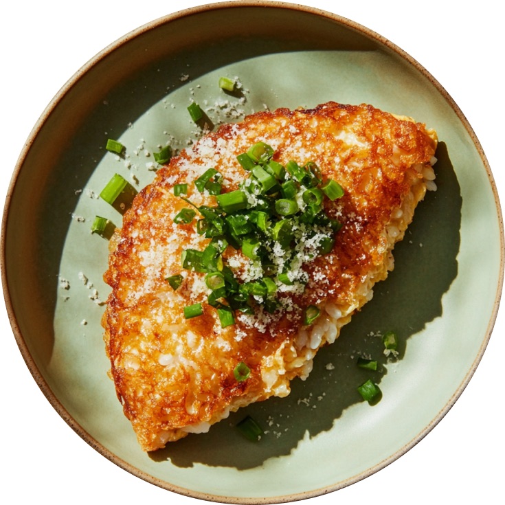 Crispy Rice Omelette