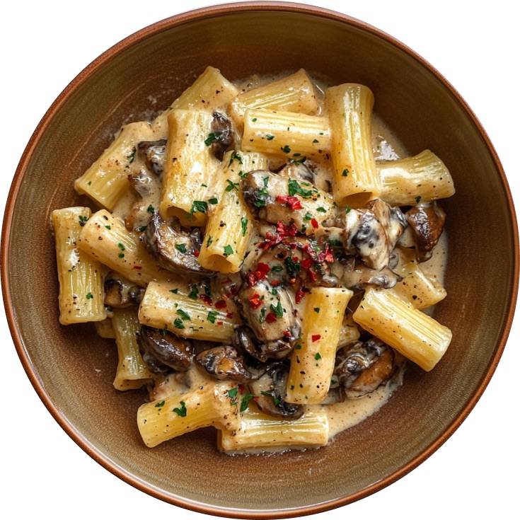 Spicy Spinach Mushroom Pasta