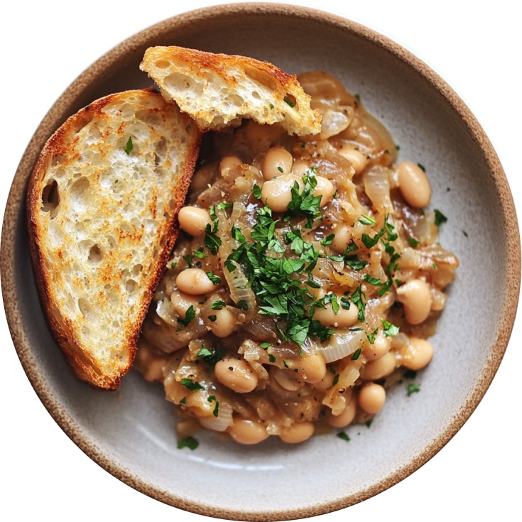 Caramelized Onion & Sundried Tomato Beans