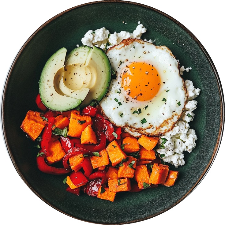 Brutal Viral Sweet Potato Avocado Bowl