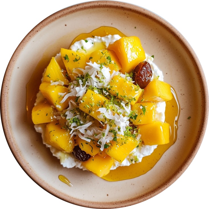 Tropical Mango Date Cottage Cheese Bowl