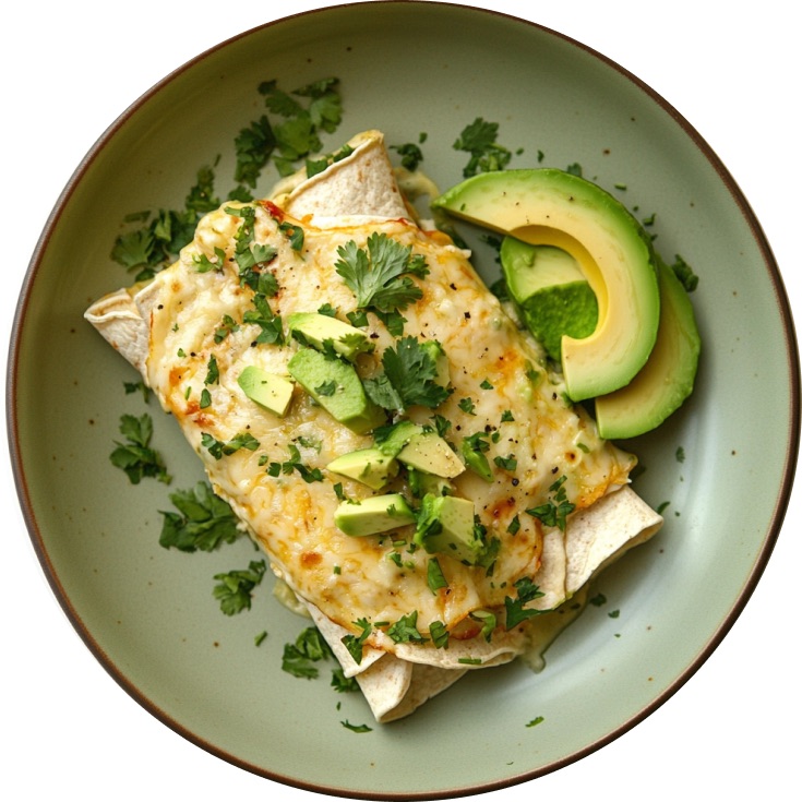 Green Chili Chicken Enchiladas