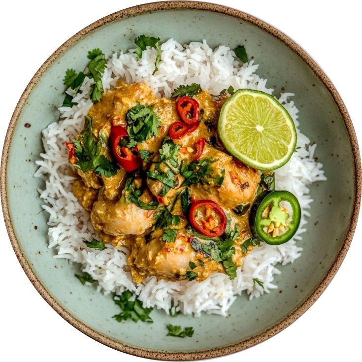 Coconut & Lime Crispy Chicken Curry
