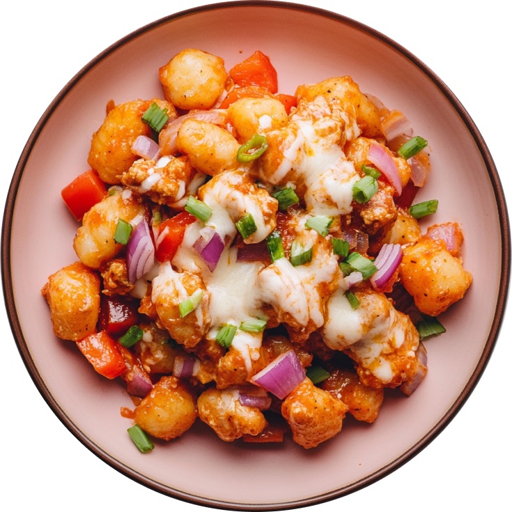 Chipotle Chicken and Chorizo Air Fryer Gnocchi