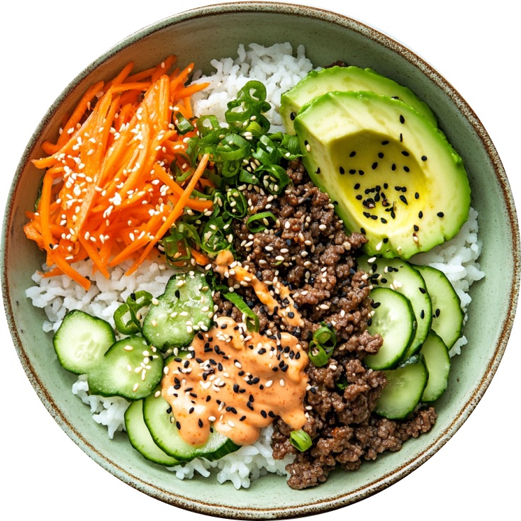 Korean Ground Beef Bowls