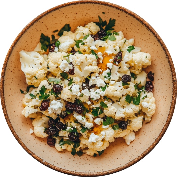 Mediterranean Cauliflower Salad