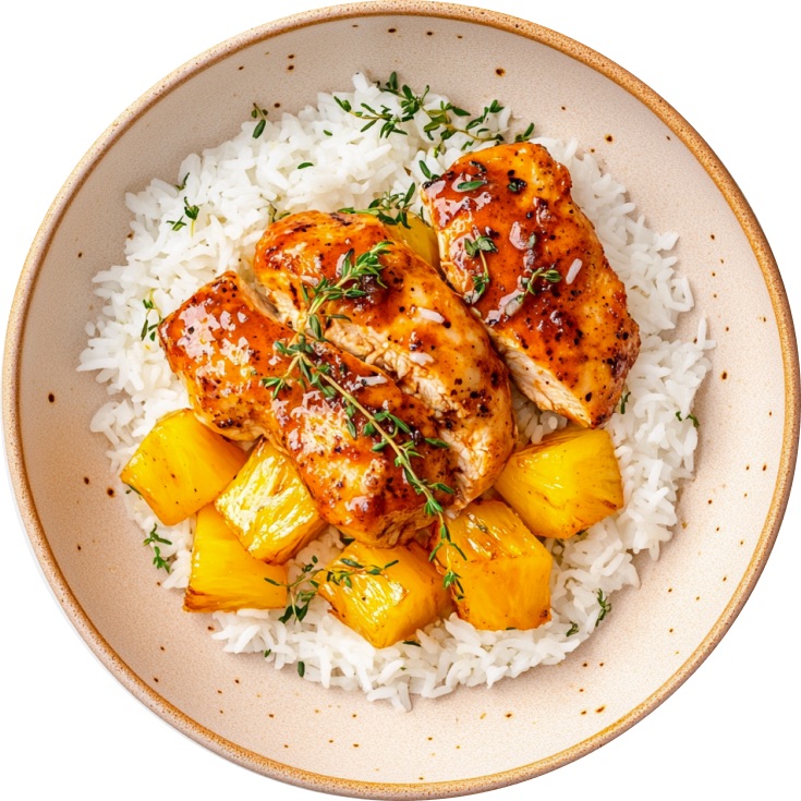 Chipotle Pineapple Chicken with Bang Bang Sauce