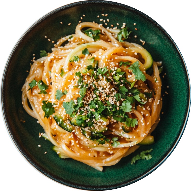Spicy Cucumber Peanut Noodles