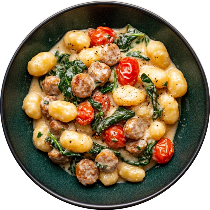 One Pan Sausage and Gnocchi Pasta