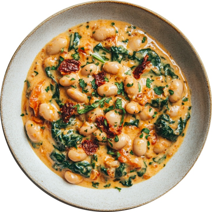 Creamy Sun-Dried Tomato & Butter Bean One-Pot