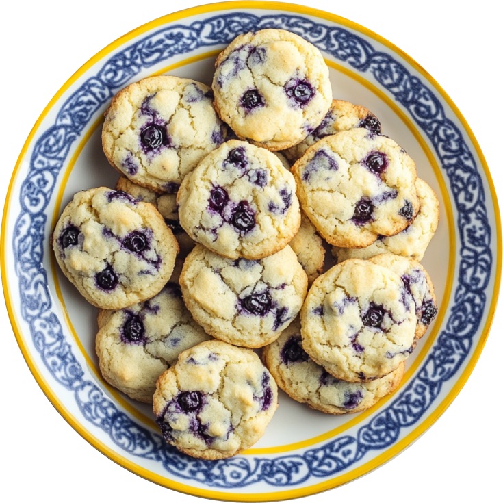 Blueberry Lemon Cheesecake Cookies