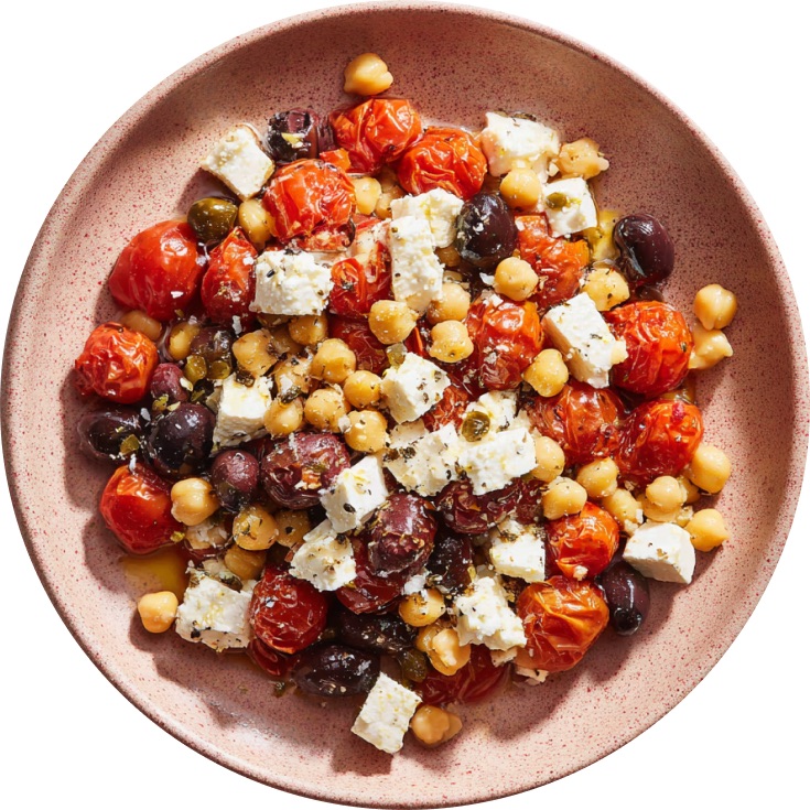 Tomato, Olive and Feta Chickpeas