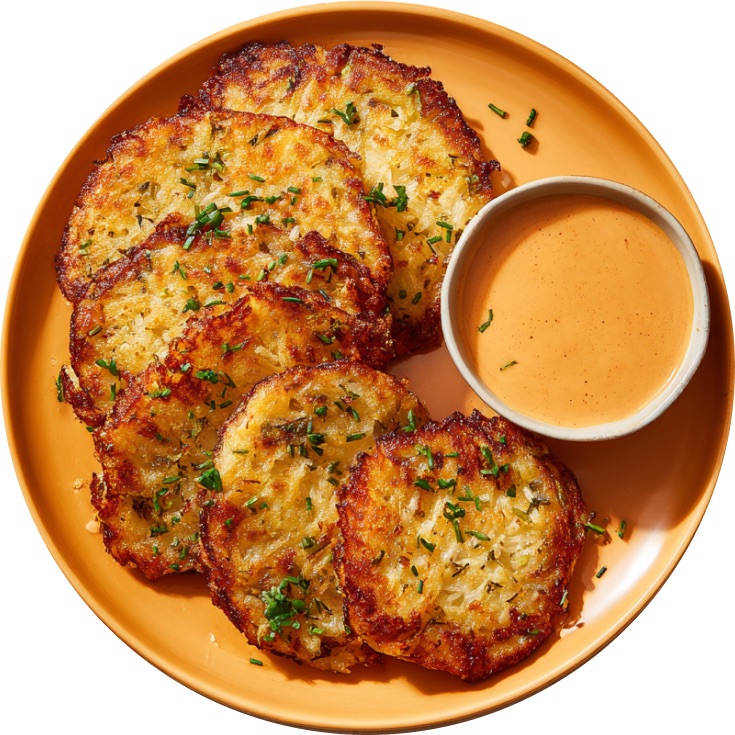 Crispy Garlic Parmesan Hash Browns