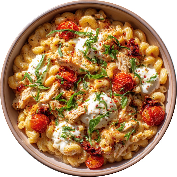 One-Pot Tomato Chicken Garlic Pasta