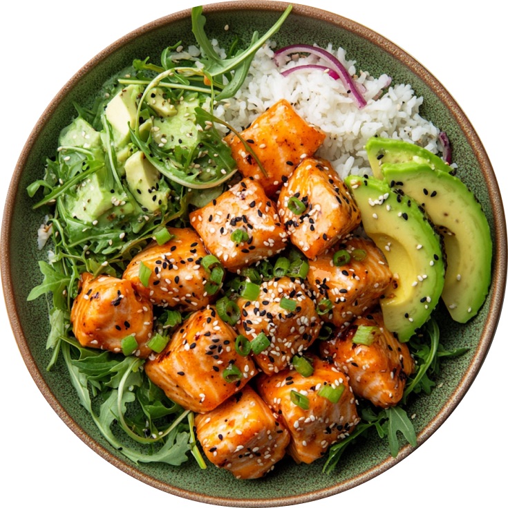 Sweet & Spicy Salmon Bowl